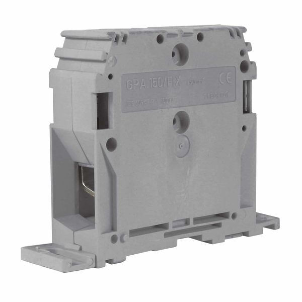 Screw terminal block 150mm2, panel mounting, grey color image 1