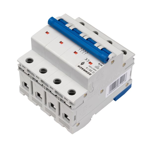 Miniature Circuit Breaker (MCB) AMPARO 6kA, C 50A, 4-pole image 4