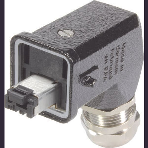 RJI IP67 DATA PLUG metal angl HAN3M COMP image 1