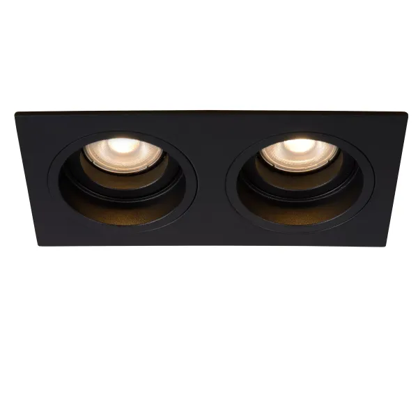 EMBED Recessed spotlight GU10 2x50W Black image 1