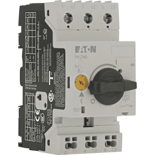 Motor-protective circuit-breaker, 2.2 kW, 4 - 6.3 A, Feed-side screw terminals/output-side push-in terminals image 9