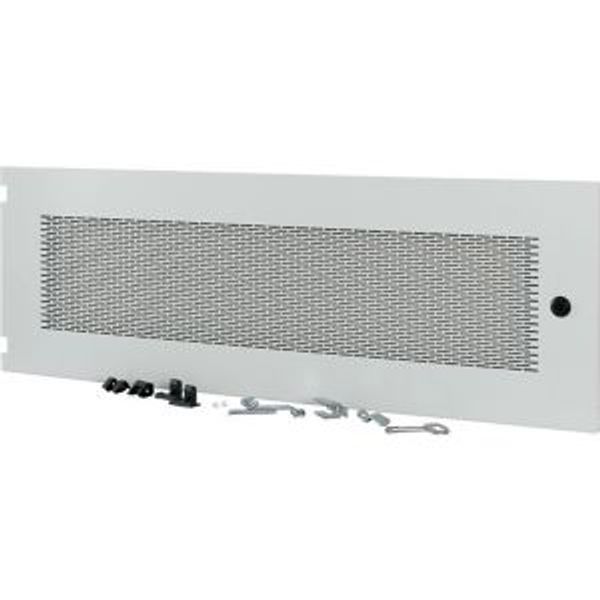 Section wide door, ventilated, HxW=350x1000mm, IP31, grey image 4