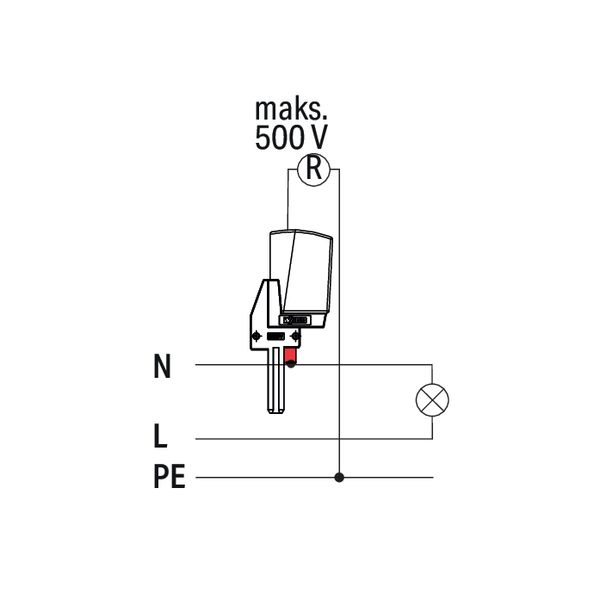 Test plug adapter N 1-pole gray image 5