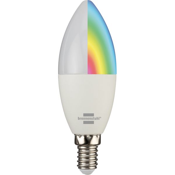 brennenstuhl Connectsmart bulb SB 400 E14 (compatible with Alexa and Google Assistant, no hub necessary, smart light bulb 2.4 GHz with free app, 400lm image 1