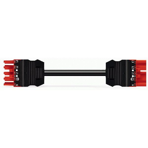 pre-assembled connecting cable;Eca;Plug/open-ended;red image 3