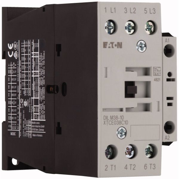 Contactor, 3 pole, 380 V 400 V 18.5 kW, 1 N/O, 230 V 50 Hz, 240 V 60 Hz, AC operation, Screw terminals image 4