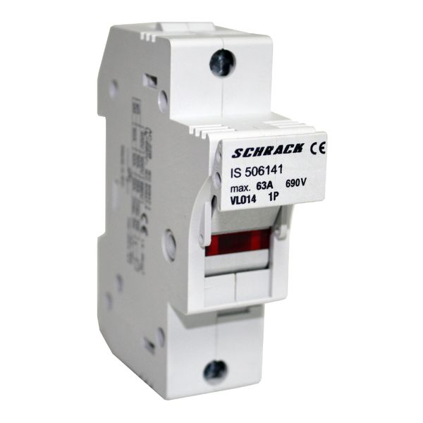 Fuse Carrier 1-pole, 50A, 14x51 image 1