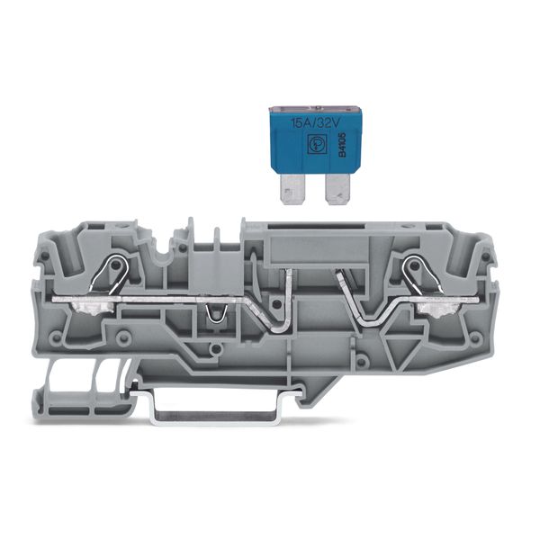 2006-1681 2-conductor fuse terminal block; for automotive blade-style fuses; with test option image 1