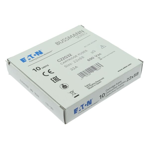 Fuse-link, LV, 32 A, AC 690 V, 22 x 58 mm, gL/gG, IEC image 12