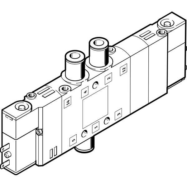 CPE10-M1BH-5/3E-QS4-B Air solenoid valve image 1