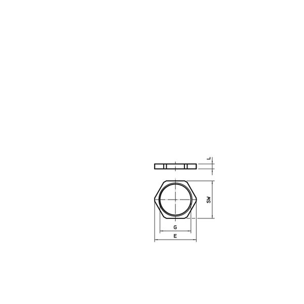 169 MS M40 Locknut  M40 image 2