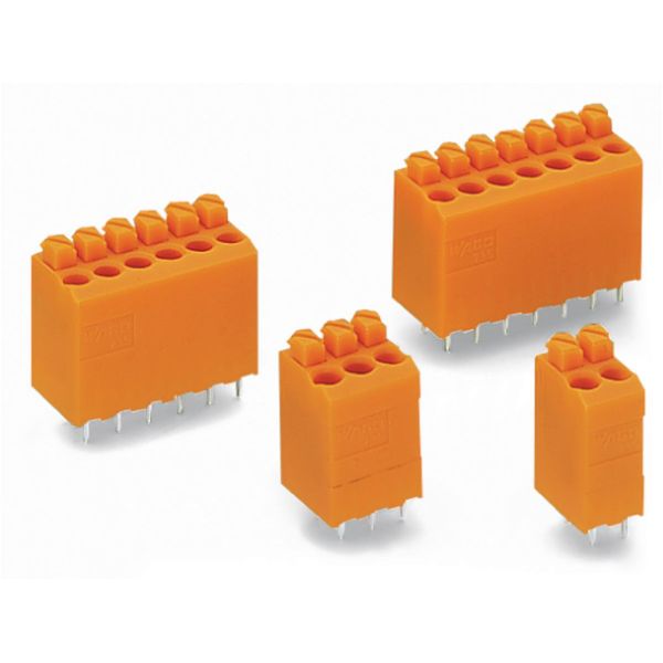 PCB terminal block push-button 1.5 mm² orange image 3