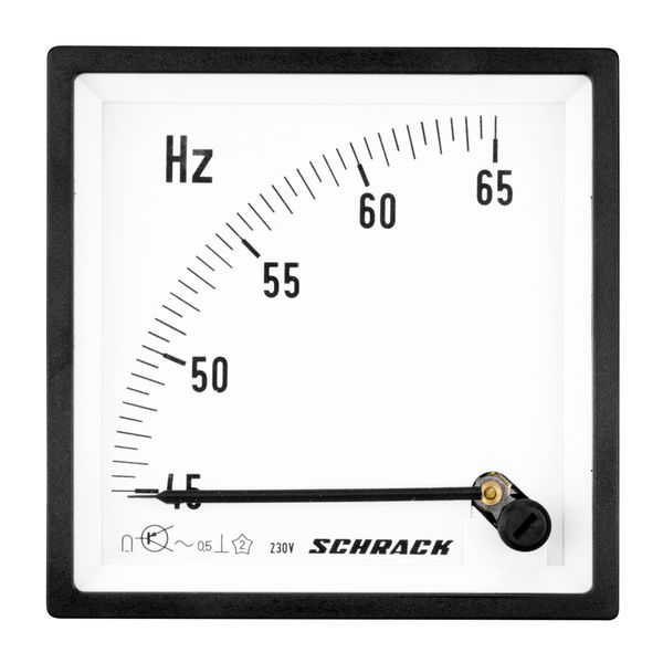 Frequency meter, 96x96mm, 45 to 65Hz, 230VAC image 1