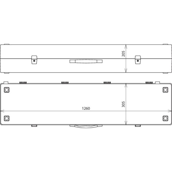 GRP case, empty with supporting device for MS dry cleaning set image 2