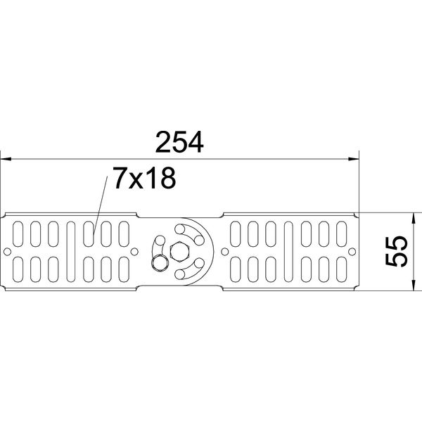 RGV 60 FS Adjustable connector for cable tray 60x260 image 2