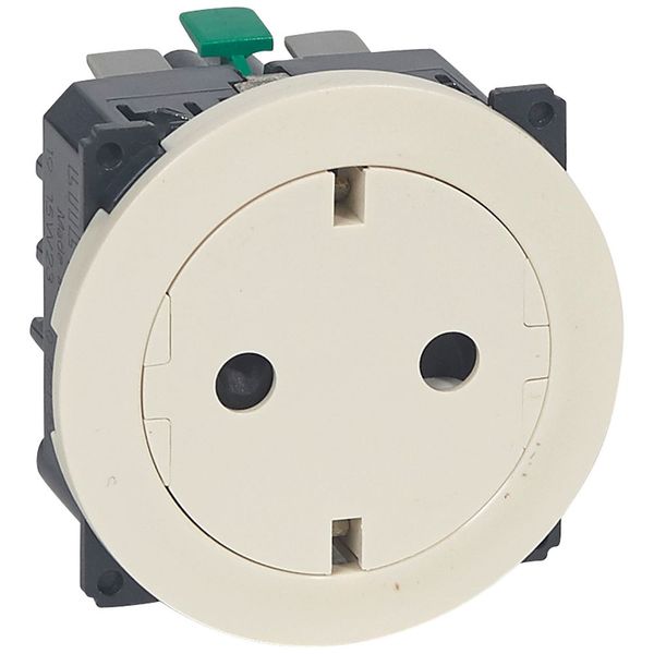 SOCKET 2P+E SCHUKO IVORY SURFACE image 1