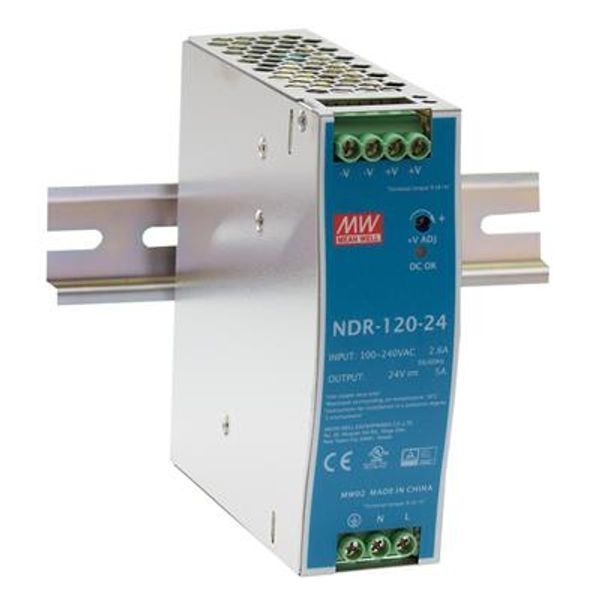 The pulse power supply 24V 5A  DIN rail image 1