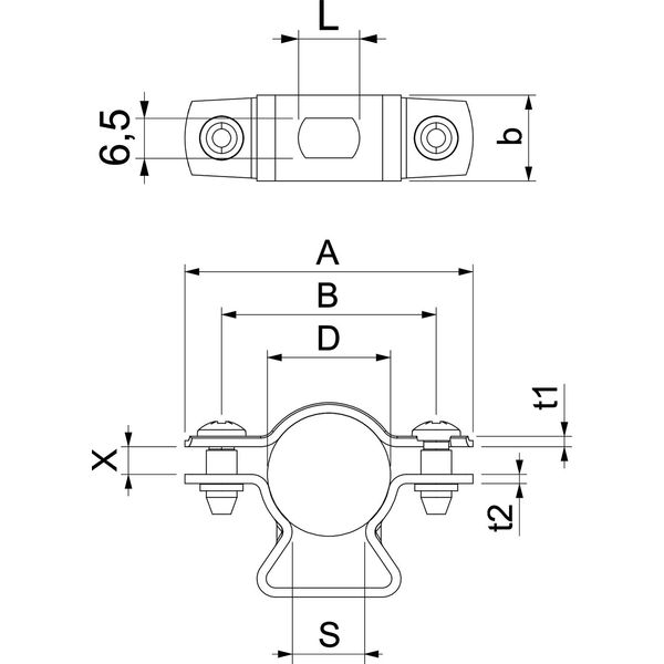 ASL 733 20 FT Distance saddle with slot 17-20mm image 2