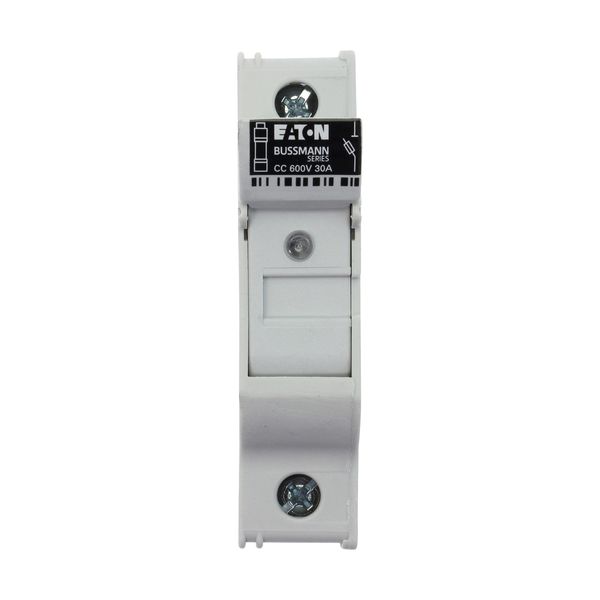 Fuse-holder, LV, 30 A, AC 600 V, 10 x 38 mm, CC, 1P, UL, indicating, DIN rail mount image 8