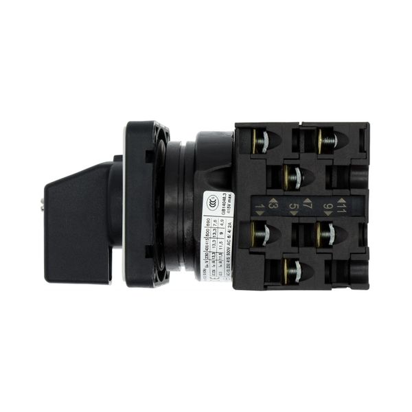 On-Off switch, T0, 20 A, flush mounting, 3 contact unit(s), 6 pole, with black thumb grip and front plate image 28