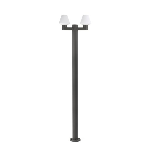 MISTU DARK GREY LAMPPOST 2XE27 MAX 15W image 1