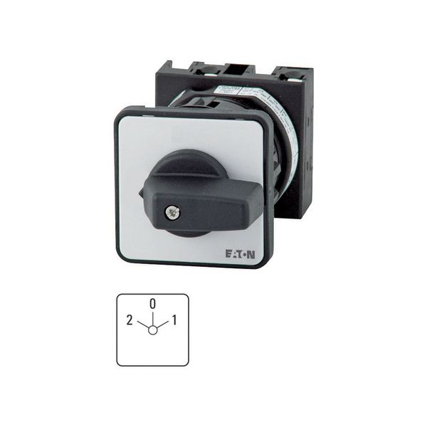 Multi-speed switches, T3, 32 A, centre mounting, 3 contact unit(s), Contacts: 6, 60 °, maintained, With 0 (Off) position, 2-0-1, Design number 7 image 2