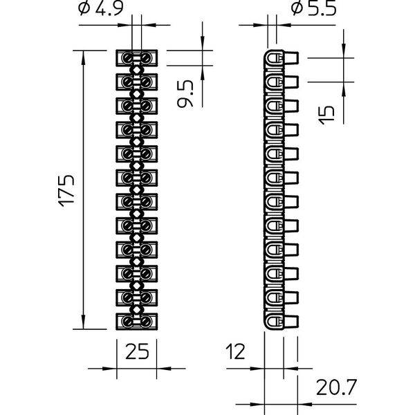 78 CE SW/EKL 3 S Terminal strip  16,0mm² image 2