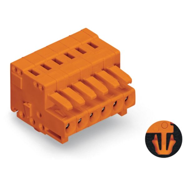 1-conductor female connector CAGE CLAMP® 1.5 mm² orange image 4