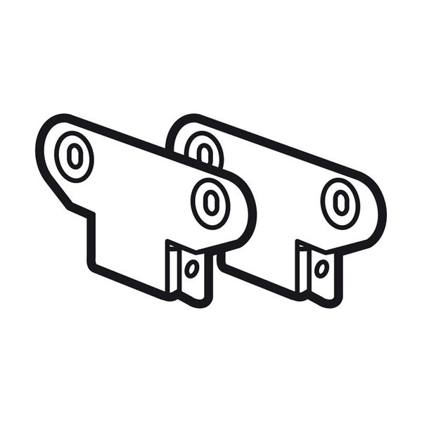 Fixing plates (4)XL³ 4000  - for reduced functional uprights 205 12 image 1