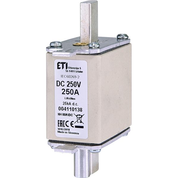 NH00/K 250A/250V DC image 2