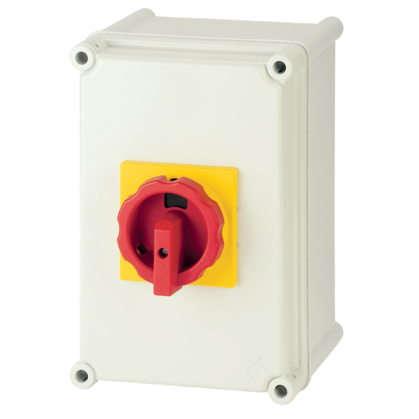 Manual transfer switch COMO CS I-0-II 3P 63A in polycarbonate enclosur image 1