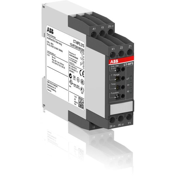 CT-MFS.21S Time relay, multifunction 2c/o, 24-240VAC/DC image 1