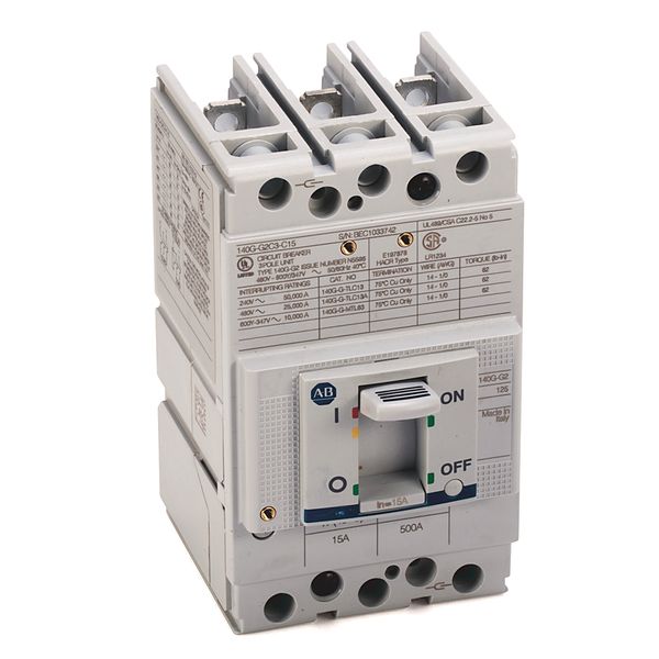 Breaker, Molded Case, 90A, 25kA, 600VAC, G2 Interrupting Code image 1