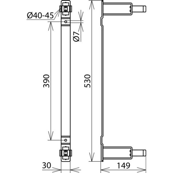 Storage device for voltage detectors, fuse tongs and sticks D 40 image 2