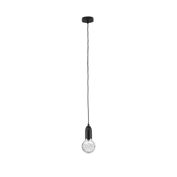 Black Metal & Clear Glass  LED G9 1x6 Watt 230 Volt   IP20 Bulb Excluded   D: 9.5 H: 120 cm Adjustable height image 1