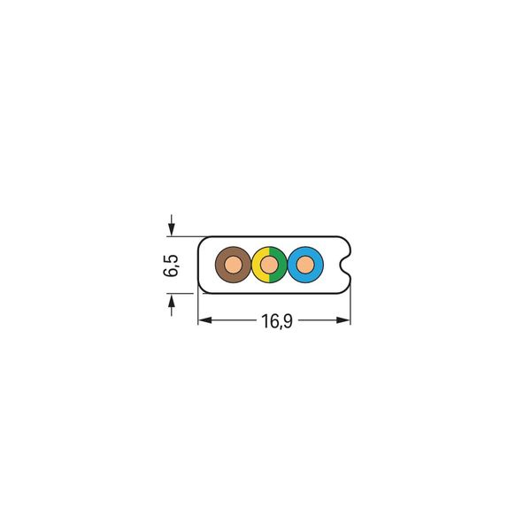 Flat cable B2ca 3G 2.5 mm² light gray image 3