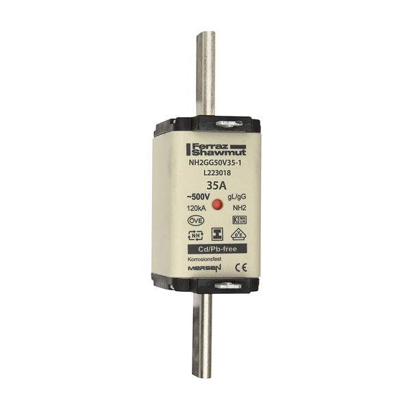 Fuse-link NH2 gG 500VAC 35A isolated tags Double indicator image 1