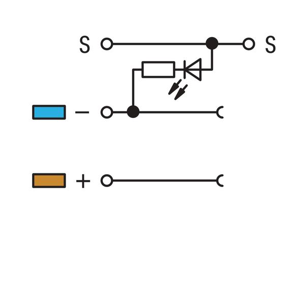 3-conductor sensor terminal block LED (red) for PNP-(high-side) switch image 3