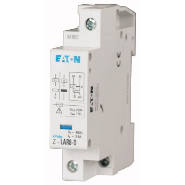 Release relay, 250VAC, 1W, 3-8A, 1HP image 1