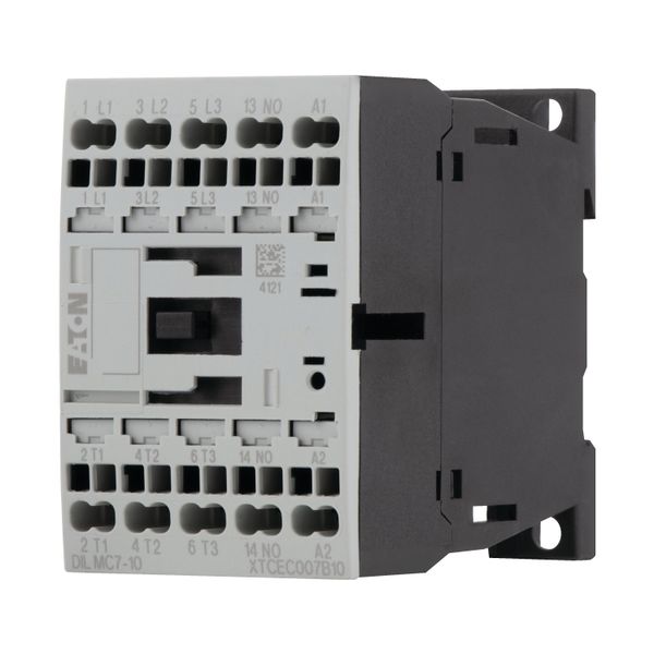 Contactor, 3 pole, 380 V 400 V 3 kW, 1 N/O, 230 V 50 Hz, 240 V 60 Hz, AC operation, Spring-loaded terminals image 6