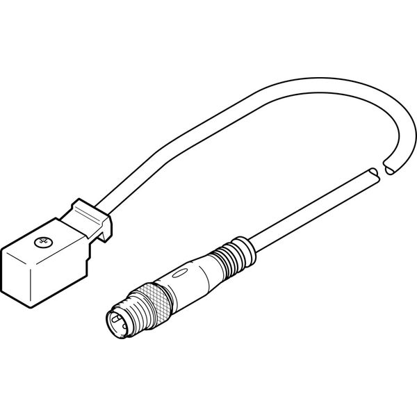 KMYZ-2-24-M8-0,5-LED Connecting cable image 1