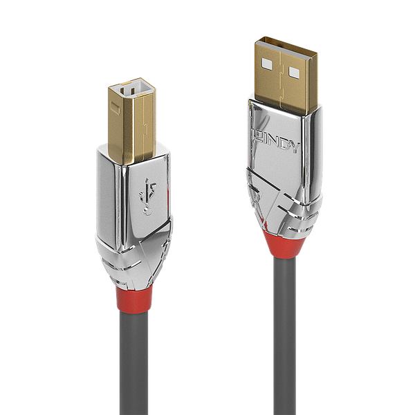 5m USB 2.0 Type A to B Cable, Cromo Line USB Type A Male an B Male image 1