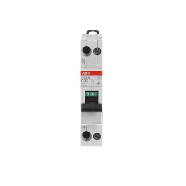 SN201 L-C32-L Miniature circuit breaker - 1+NP - C - 32 A image 1