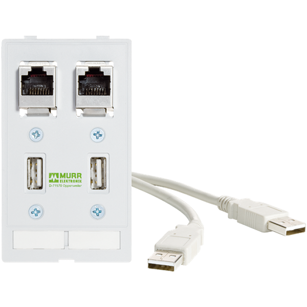 MODLINK MSDD DATA  INSERT 2×USB-A female/male 0,7m cable + 2xRJ45 image 1