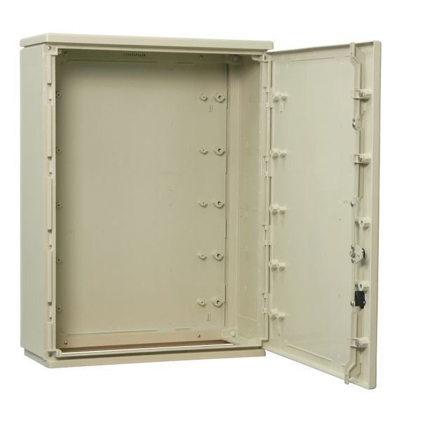 Cable management enclosure 1 door, size 1, RAL7032, IP44 image 1