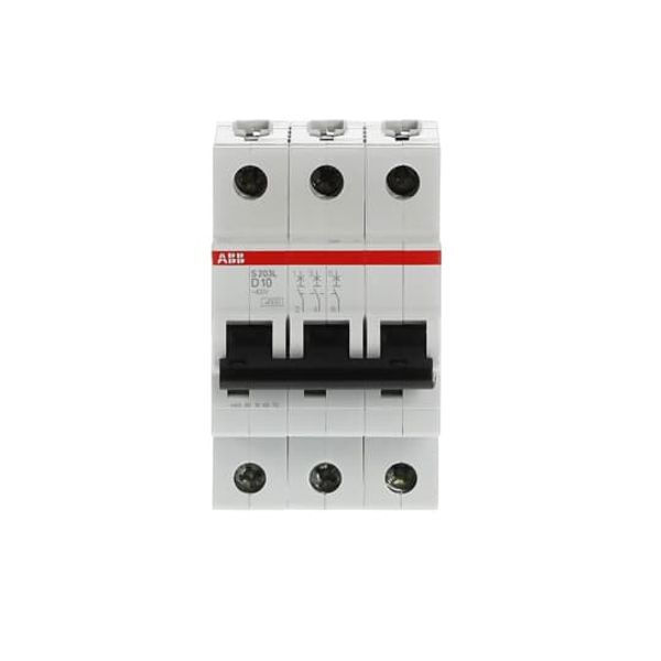 S203L-D10 Miniature Circuit Breaker - 3P - D - 10 A image 1
