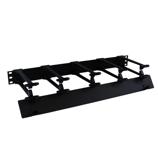 Cord management panel for 19 inches rack 1U image 2