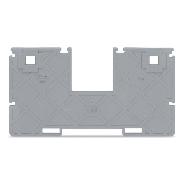 Seperator plate with jumper bar recess 2 mm thick 102.3 mm wide gray image 1