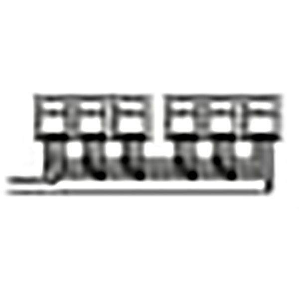 ZH311 N/PE-busbar system, 120 mm x 660 mm x 70 mm image 1