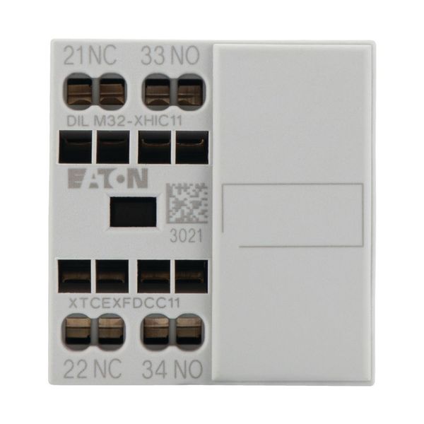 Auxiliary contact module, 2 pole, Ith= 16 A, 1 N/O, 1 NC, Front fixing, Spring-loaded terminals, DILM7-10 - DILM38-10 image 11